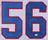 Lawrence Taylor Signed New York Giants Jersey (JSA COA) 2xSuper Bowl Champion