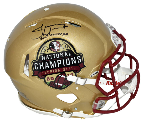 JAMEIS WINSTON SIGNED FLORIDA STATE SEMINOLES 2014 CHAMPS AUTHENTIC SPEED HELMET