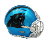 Luke Kuechly Signed Carolina Panthers Speed Flash NFL Mini Helmet