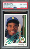 1989 Upper Deck #1 Ken Griffey Jr. RC Rookie Teal Ink PSA/DNA Auto GEM MINT 10