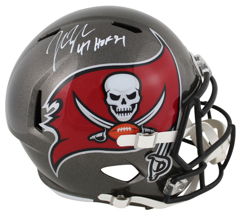 Buccaneers John Lynch "HOF '21 Signed Full Size Speed Rep Helmet Autographed BAS