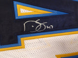 San Diego Chargers Darren Sproles Autographed White Jersey Beckett QR #BJ82282