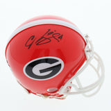 Champ Baily Signed Georgia Bulldogs Mini Helmet (Beckett) Denver Broncos D. Back