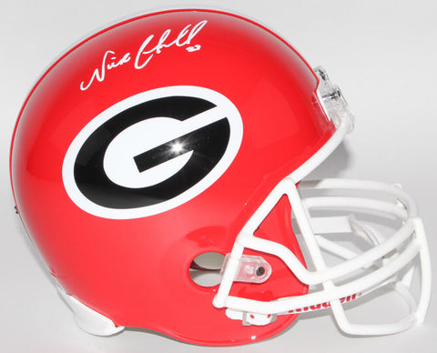 Nick Chubb Signed Georgia Bulldogs Full-Size Helmet (JSA COA)Browns Running Back