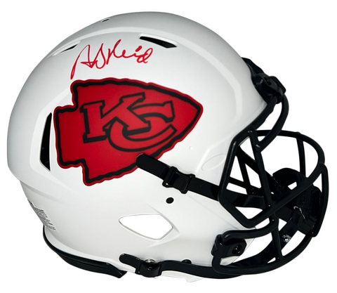 ANDY REID SIGNED KANSAS CITY CHIEFS LUNAR AUTHENTIC SPEED HELMET BECKETT