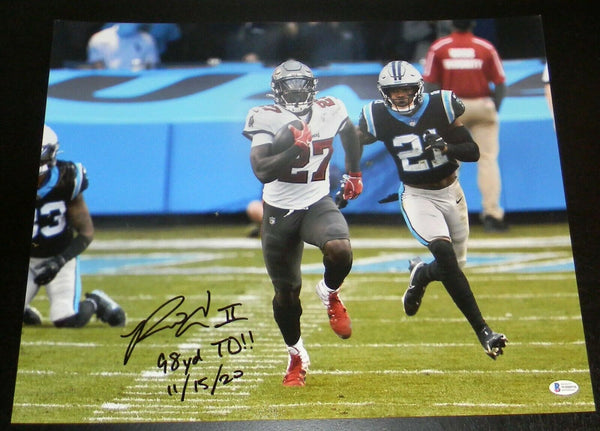 RONALD JONES II SIGNED TAMPA BAY BUCS BUCCANEERS 98 YARD TD 16x20 PHOTO BECKETT