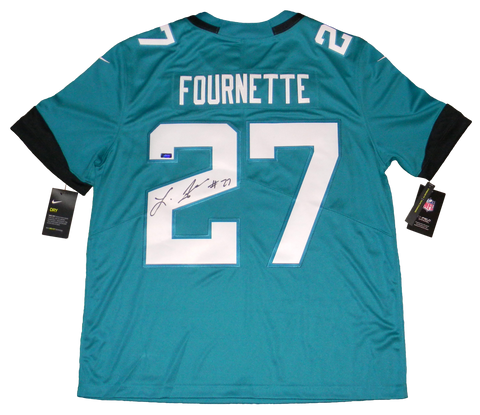 LEONARD FOURNETTE SIGNED JACKSONVILLE JAGUARS NIKE LIMITED #27 JERSEY PANINI