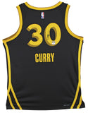 Warriors Stephen Curry Signed Black Nike 2023 City Edition Swingman Jersey JSA