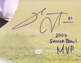 SINORICE MOSS AUTOGRAPHED 16X20 PHOTO MIAMI "2006 SENIOR BOWL MVP" GTSM 209018