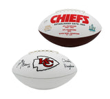 Trent Signed Kansas City Chiefs Embroidered White NFL Football-Chiefs Kingdom