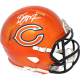 DJ Moore Autographed/Signed Chicago Bears Flash Mini Helmet Beckett 48357