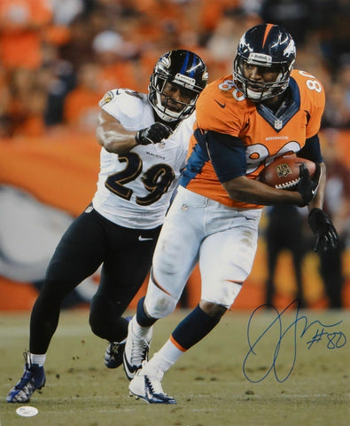 Julius Thomas Autographed 16x20 Vertical Against Ravens Photo- JSA Authenticated