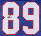 Steve Tasker Signed Buffalo Bills Jersey (JSA COA) 7xPro Bowl Kick Returner / WR