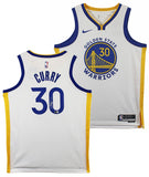 Warriors Stephen Curry Signed White Nike Association Edition Swingman Jersey BAS