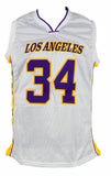 Shaquille O'Neal Signed Custom White Pro Style Basketball Jersey JSA ITP