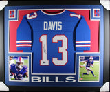 GABRIEL GABE DAVIS (Bills blue SKYLINE) Signed Autographed Framed Jersey Beckett