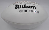 Johnny Unitas Autographed White Panel Football Baltimore Colts Beckett #AB08921