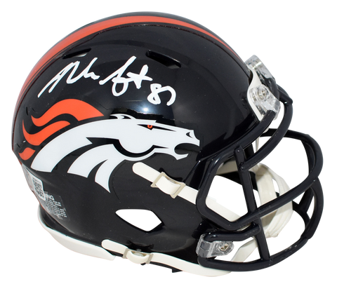 NOAH FANT AUTOGRAPHED DENVER BRONCOS SPEED MINI HELMET BECKETT