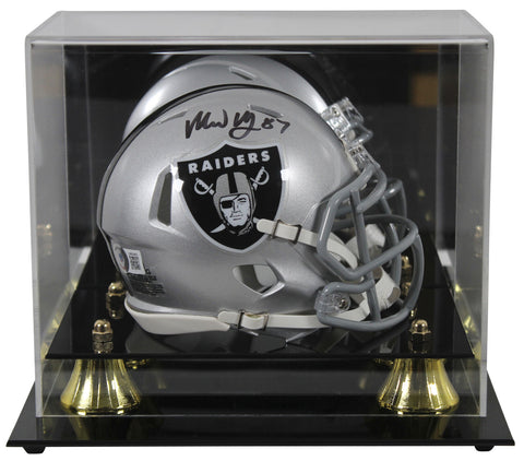 Raiders Michael Mayer Signed Speed Mini Helmet W/ Case BAS Witnessed