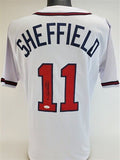 Gary Sheffield Signed Atlanta Braves Home Jersey (JSA COA) 500 Home Run Club