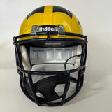 Autographed/Signed Blake Corum "2023 Champs" Michigan FS Replica Helmet BAS COA