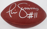 Phil Simms Autographed NFL Leather Football New York Giants Beckett QR #BH26909