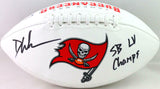 Devin White Autographed Tampa Bay Bucs Logo Football W/ Insc- Beckett W *Black