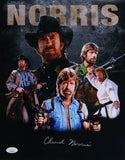 Chuck Norris Signed 11" x 14" Photo (JSA COA) Depicting 5 of His Best Roles