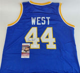 Jerry West Signed West Virginia Mountaineers Jersey (JSA COA) L.A. Lakers Legend