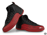 Michael Jordan Autographed Nike Air Jordan 12 Retro Flu Game Shoes UDA LE 23