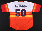 J. R. Richard Signed Houston Astros Jersey (JSA COA) 2xNL K Leader 1978-1979