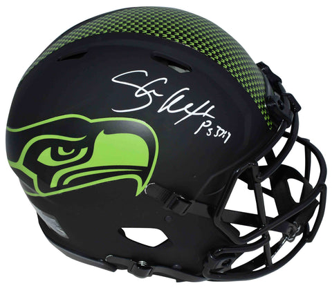 SHAUN ALEXANDER SIGNED SEATTLE SEAHAWKS ECLIPSE AUTHENTIC SPEED HELMET BECKETT