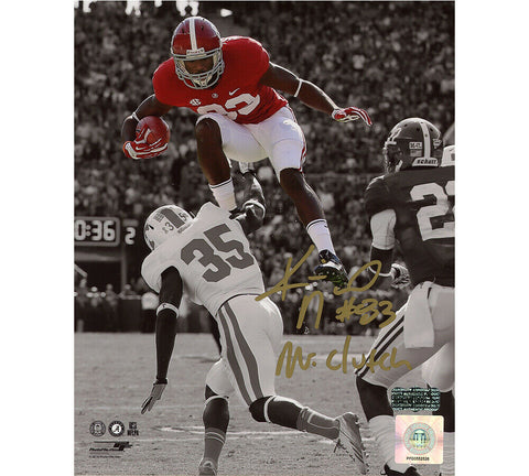 Kevin Norwood Signed Alabama Crimson Tide Unframed 8x10 Photo - Leaping w-Insc