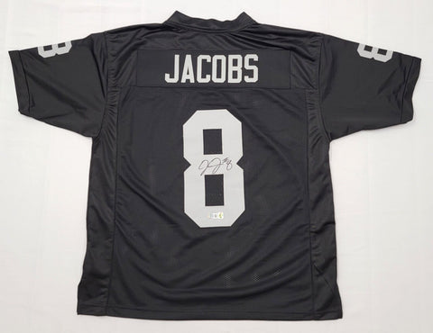 Josh Jacobs Signed Las Vegas Raiders Pro Style Black Jersey Beckett Witnessed