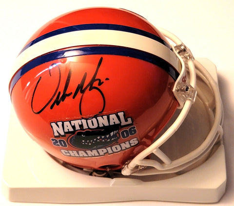 Urban Meyer Signed Florida Gators 2006 National Champions Mini Helmet Beckett