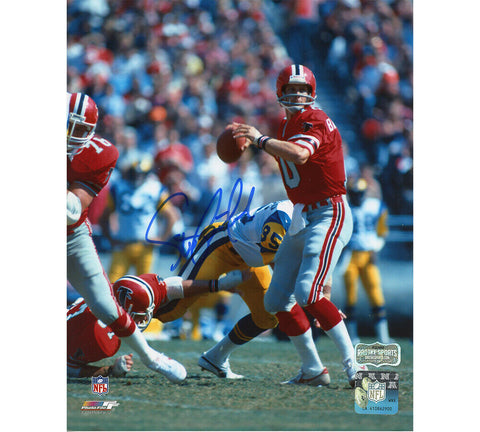 Steve Bartkowski Signed Falcons Unframed 8x10 Photo-Red Jersey