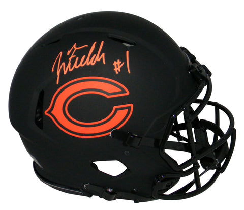 JUSTIN FIELDS AUTOGRAPHED CHICAGO BEARS ECLIPSE SPEED AUTHENTIC HELMET BECKETT