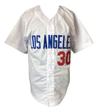 Maury Wills Los Angeles Signed White Baseball Jersey 586 Steals Sports Integrity