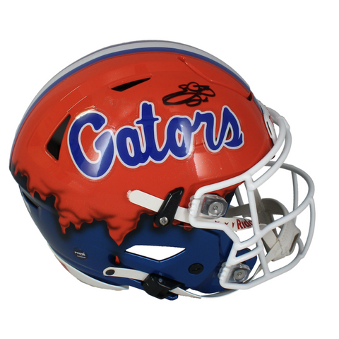 Emmitt Smith Autographed Florida Gators Drip Authentic SpeedFlex Helmet Beckett