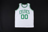 Robert Parish Signed Boston Celtics White Jersey Inscribed "HOF 03" (JSA COA)