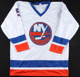 Denis Potvin Signed New York Islanders Jersey Inscribed "HOF 91" (JSA COA)