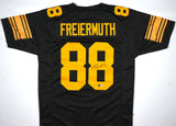 Pat Freiermuth Autographed Black Yellow Pro Style Jersey - Beckett W Hologram