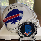 STEFON DIGGS SIGNED AUTOGRAPHED BUFFALO BILLS MINI HELMET BECKETT