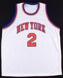 Larry Johnson Signed New York Knicks Jersey (JSA COA) #1 Overall Draft Pick 1991