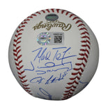 2009 New York Yankees Team Signed World Series Baseball 9 Sigs Steiner 33942