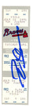 Deion Sanders Signed Atlanta Braves 7/16/1991 vs Cubs Full Ticket BAS 37253