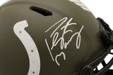 Peyton Manning Signed Indianapolis Colts Authentic Salute Helmet FAN 38943