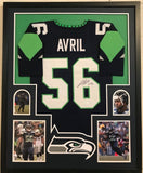 FRAMED CLIFF AVRIL AUTOGRAPHED SIGNED SEATTLE SEAHAWKS JERSEY JSA COA