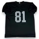 Tim Brown Autographed SIGNED Jersey - Black - Beckett Authenticated