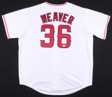 Jared Weaver Signed Los Angeles Angels Custom Jersey (JSA COA) 3xAll Star